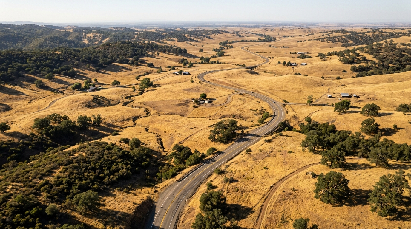 Highway 36 West in Tehama County where CAL FIRE proposed roadside fuel reduction work in 2026